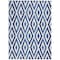 Homeroots 5 x 7 ft. Ivory & Blue Diamond Area Rug 385842 - alternate 1